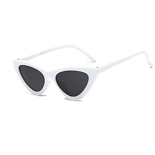 FBHLZ Women Cat Eye Sunglasses Retro women Narrow Cat Eye Sunglasses Goggles Retro Sun Glasses Summer Accessories