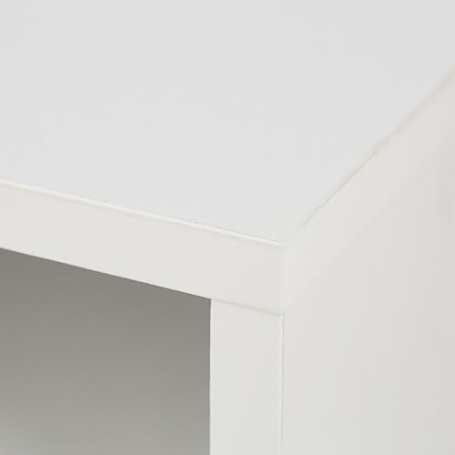 Support moniteur blanc pour écran PC rehausseur de bureau moderne avec étagère