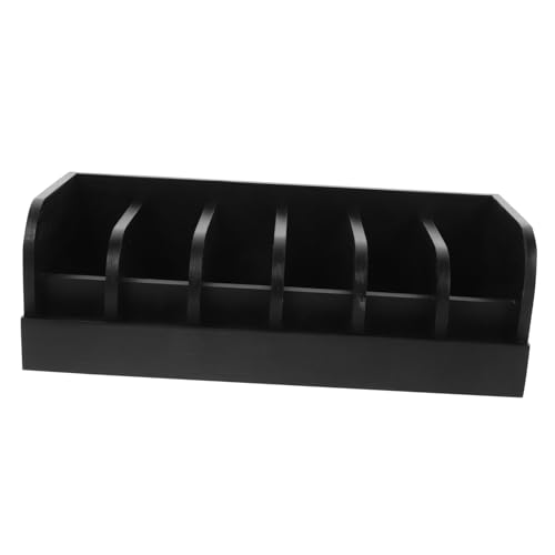 SOLUSTRE Box Belt Organizer Display Shelf Belts Compartment Belt Storage Organiser for Displays Belt Holder Storage Holder Display Case Organizers Belt Storage Holder Belt Rack Black