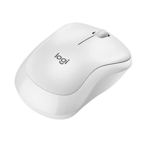 Logitech M240 Silent Bluetooth Mouse, Wireless, Compact, Portable, Smooth Tracking, 18-Month Battery, for Windows, macOS, ChromeOS, Compatible with PC, Mac, Laptop, Tablets - Off White