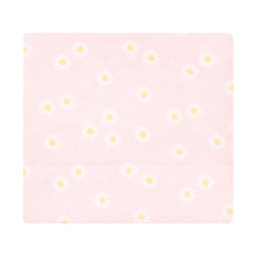 Image of Hudson Baby Unisex Baby Cotton Flannel Receiving Blankets Bundle, Peace Love Flowers, One Size (Pack of 2)