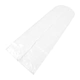 DECHOUS Custodia Porta Abiti Trasparente Lunga per Abiti da Sposa e Vestiti Lunghi Sacchetto Polvere Riutilizzabile con Cerniera Scorrevole per Casa e Viaggio