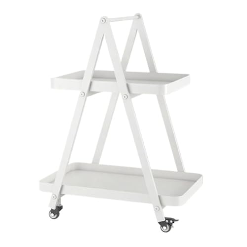Carrito de mesa de café, moderno estante de almacenamiento minimalista con ruedas, mesa auxiliar con asa para comodidad en la sala de estar