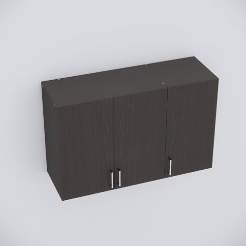 Image of SPECIALITY PANELS 3 Door Modular Wall Mounted Kitchen Cabinet with Adjustable Shelf Space Saving Storage Unit | Engineered Wood Cupboard for Kitchen Living Room Organizer Furniture | DIY Assembly