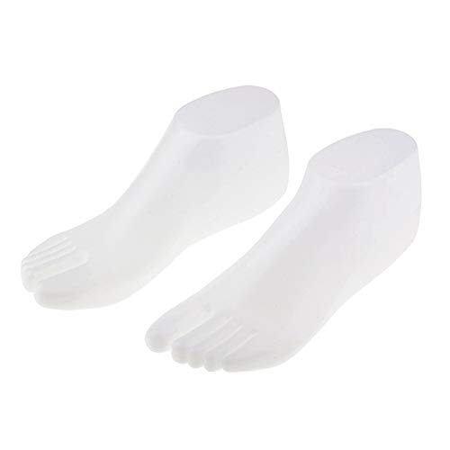 Female Plastic Foot Model Tools for Sandals Display (White)