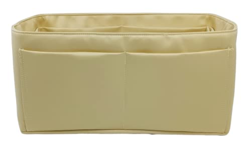 Meenda Birkin 30 Organizer Insert, Lindy 30, Garden Party 30, Bag Handbag, Duchess Satin Smooth And Silky, Lightweight Fits Perfectly Sturdy Gift Ideas For Women (Custard Cbk30) #TOP1