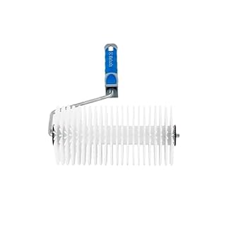 Rullo aeratore a punta per calcestruzzo autolivellante, pavimenti, massetto e lattice, rimuove le bolle d'aria per una finitura liscia del pavimento, larghezza 300 mm e lunghezza punta 40 mm