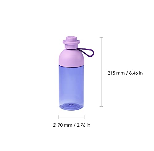 Lego 40420004 Gourde, transparent/bouteille de sport, 500 ml, à remplir avec glace, lavande