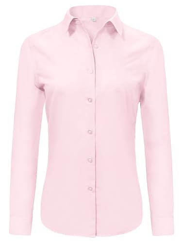 Ruisin Womens Button Down Shirts for Women Dress Work Shirt Fitted 3/4 Long Sleeve no Iron Business...