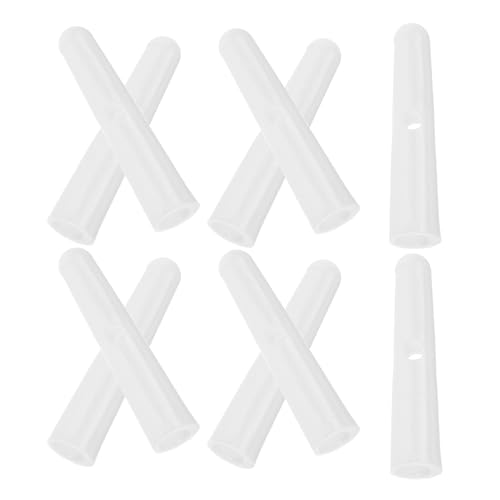 JOINPAYA 10 Stück Regenschirm Endperlen aus Kunststoff Ersatzteile für Faltbare Sonnenschirme Praktische Reparaturperlen In Weiß Universell Einsetzbar