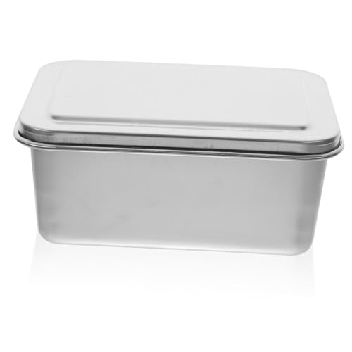 Gatuida 1 Juego Molde Para Pasteles De Acero Inoxidable Sartenes Con Tapas Bandeja De Pastel De Mousse Molde Para Hornear Molde Para Pastel De Tiramisú Moldes Cacerola Horneando Silver