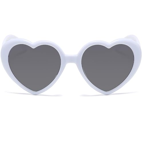Girls Heart Sunglasses Polarized UV 400 Protection Vintage Kids Love Heart Sunglasses for Age 3-10 Years2