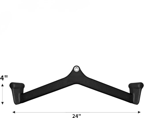 Image of LAT Pulldown Attachments - Mag Grips - Pull Down Bar - Cable Machine Rubber Coated Handles for Comfort and Grip(Pull Back Handle)