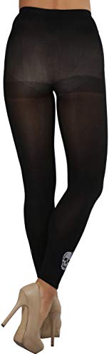 Image of ToBeInStyle Women's Opaque Ankle Long Nylon Footless Fun Tights Pantyhose
