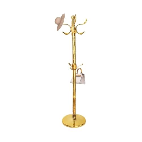 Perchero de metal independiente con 14 ganchos, resistente para entrada, para sombreros, bufandas, bolsos y abrigos, elegante organizador de pasillo