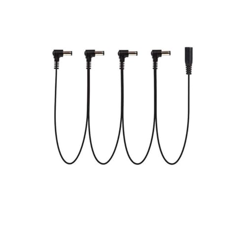 RuiJOTWAT Câble d'alimentation en guirlande avec prise coudée à 4 voies 9 V CC pour pédales de guitare