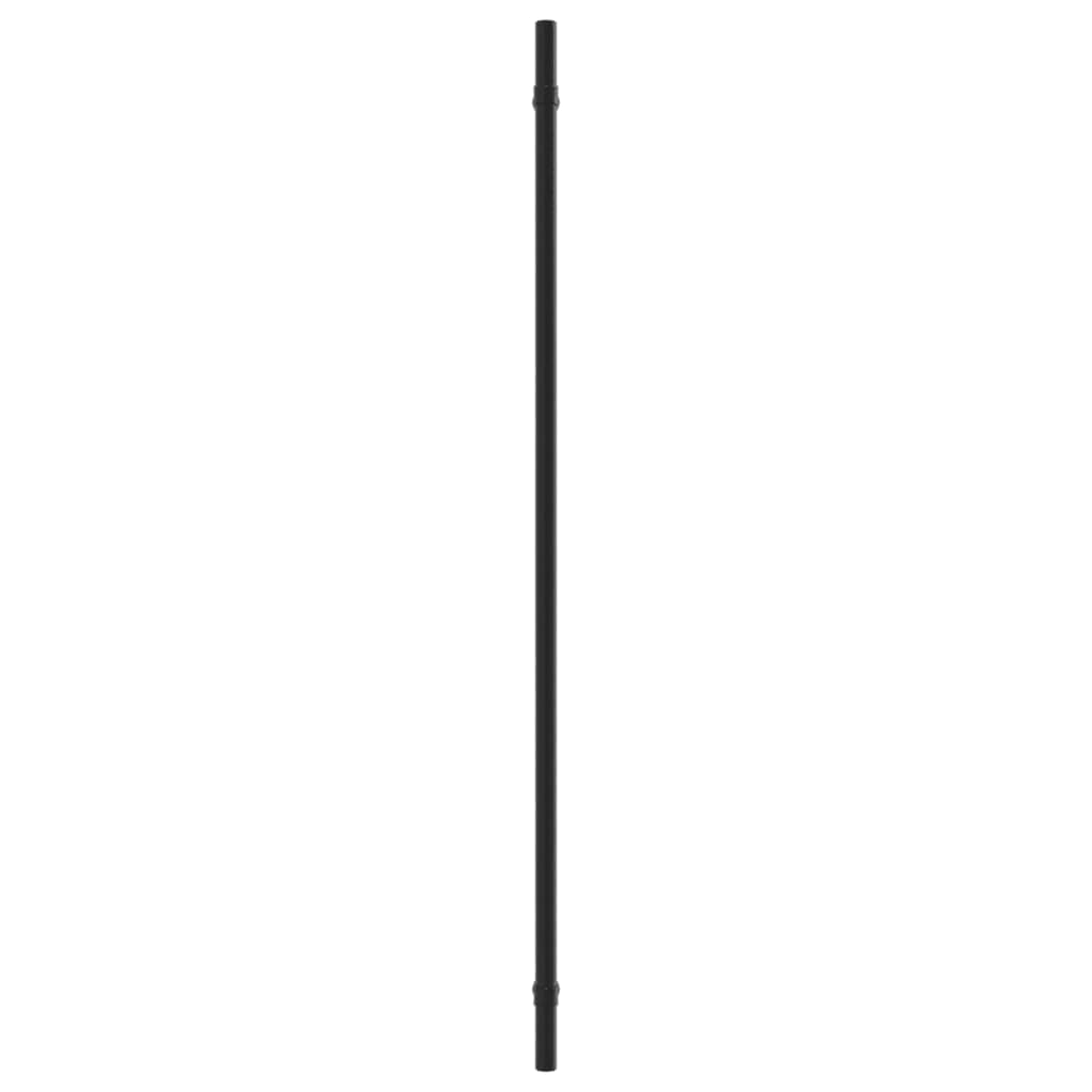 Uchwyty meblowe, czarne, 10 sztuk, stal nierdzewna, z rozstawem otworów 480 mm, uchwyt do szuflady, drzwi, do kuchni, łazienki, salonu, korytarza, garderoby, kredensu