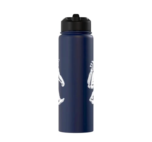 Funny Golf Novelty Men Women Kids Sasquatch Bigfoot Golfing Stainless Steel Insulated Water Bottle – vue 2