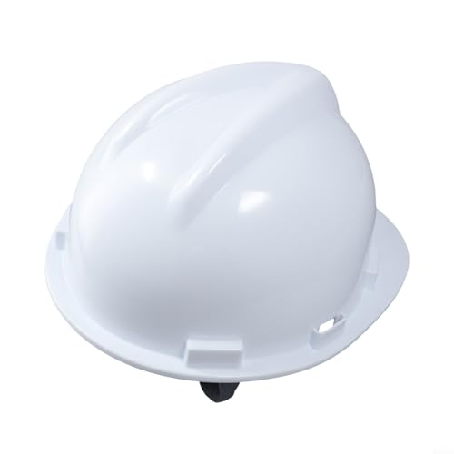 Casco de seguridad ABS ajustable de protección portátil diseñado específicamente para entornos de trabajo de ingeniería (blanco)