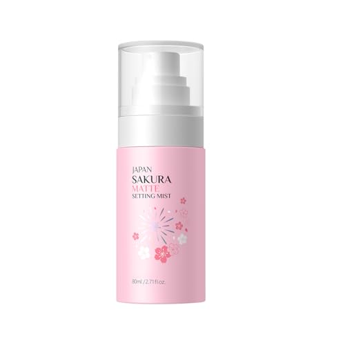 Spray Fijador, Spary Fijador de Maquillaje, Niebla Facial Mate 80 ml Antitransferible Duradero Antibrillos para Piel Grasa Post-Solar y Exteriores
