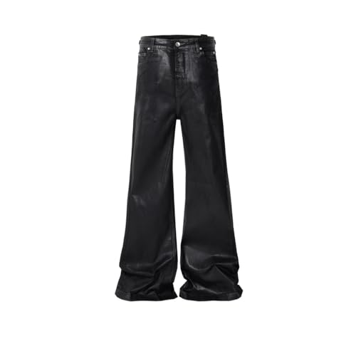 High Street Pants Unisex Back Strap Elastic Micro Flared Jeans