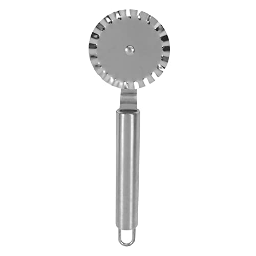 BRIGHTFUFU Stainless Steel Ravioli Cutter Wheel Versatile Food Slicing Tool for Pastry Pizza and Dough for Home and Kitchen Baking Needs