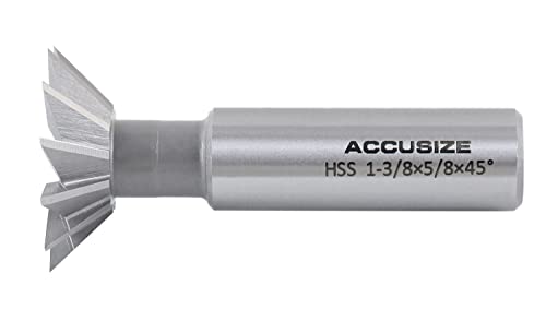 Accusize Industrial Tools 4400-6245 4 Pc 45 Degree H.S.S. Dovetail Angular Cutters thumb #7