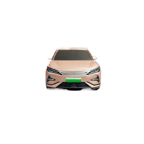 Modelo de coche BYD Song L a escala 1:64 en color rosa con carrocería de metal fundido