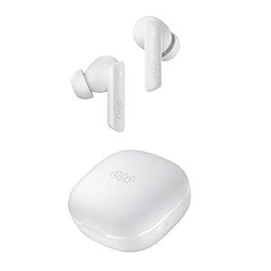 QCY HT05 Multi-Mode Active Noise Cancelling Wireless Earbuds, AI-Enhanced Calls Bluetooth Headphones with 6 Mics, Anti-Wind Noise, Transparency, App for Custom EQ, 30H Playtime, Bluetooth 5.2