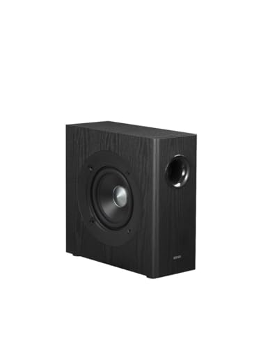 Edifier T5s AKTIV-SUBWOOFER – 8-Zoll-Tieftöner – 70 Watt – Low-Pass-Filter – Frequenz bis 35Hz – MDF-Gehäuse für reduzierte Resonanz – Standby – Cinch-Anschlüsse...