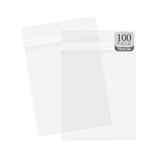 Golden State Art, 100 Pack 10-7/16" x 13-1/4" Acid-Free Clear