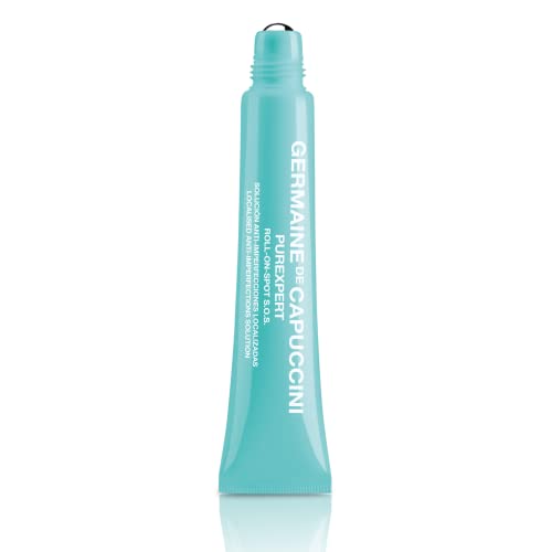 GERMAINE DE CAPUCCINI - Purexpert | Roll-On Spot S.O.S Crema anti granos y acné - Cicatrización y desaparición en poco tiempo - Solución Anti-Imperfecciones Localizadas - Elimina Espinillas - 15 ml