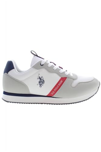 U.S. Polo Assn - NOBIL009WHI - NOBIL009WHI - El color: Blanco-Grises - Talla: 45 EU