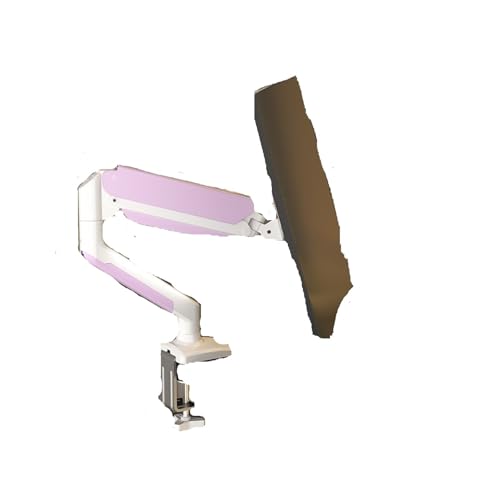 Soporte de monitor voladizo blanco base escritorio pantalla ordenador