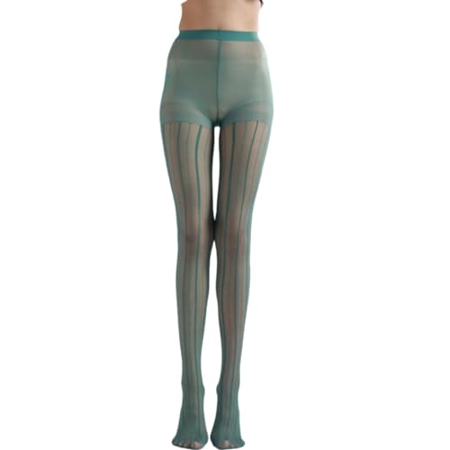 Image of Sahabowi Women Tights, Female Sheer High Waist Pantyhose, Vintage Control Top Stockings
