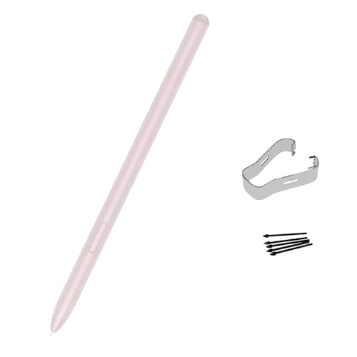 Galaxy Tab S7 FE Replacement S Pen for Samsung Galaxy Tab S7 FE SM-T730, SM-T733, SM-T736B TJ-780 for Samsung Galaxy Tab S7 FE Stylus Pen + Tips/Nibs NoBluetooth + Tips/Nibs (Mystic Pink)