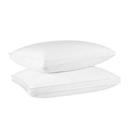 puredown Down Feather Bed Pillows for Sleeping 100% Cotton Cover Soft Pillows Washable Set of 2 Standard Size puredown Down Feather Bed Pillows for Sleeping 100% Cotton Cover Soft Pillows Washable Set of 2 Standard Size