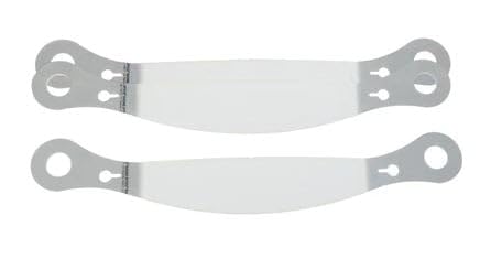 Racing Optics 10252CP Tear Offs - 2 Mil Thick - 3 Packs of 10 - Large Tab- Clear