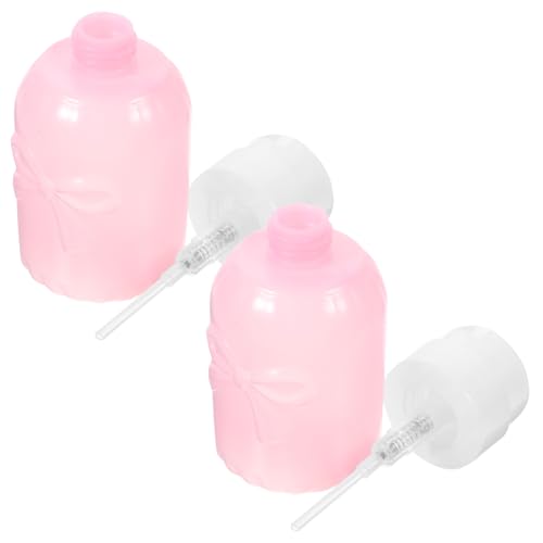 HEATSHAKING 2個 ネイルリムーバー用空ポンプディスペンサー 持ち運びやすい軽量設計 漏れ防止機能付き 詰め替え可能 按?瓶スル 自宅 旅行用