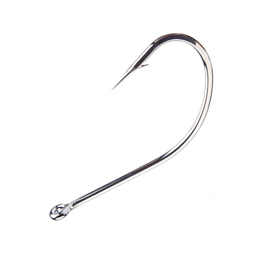 FONGKNOX 100 Pcs Chinu Fishing Hook set of #5/0 & #3/0 50pcs per Size Eyed Fishing Hook High Carton Steel Durable Sharpness Barbed 5H Hardness Strengthed Bend Freshwater Saltwater Sea Fishing Trackle - Image 4