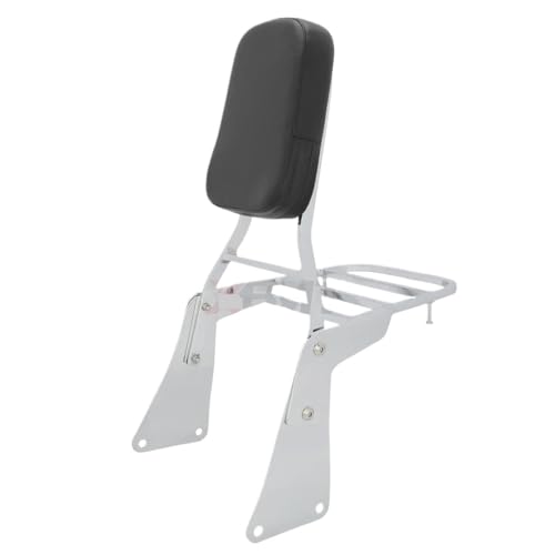 Porte-Bagages Moto VN1500 Classic Finition Chrome Support Dossier Haut de Gamme