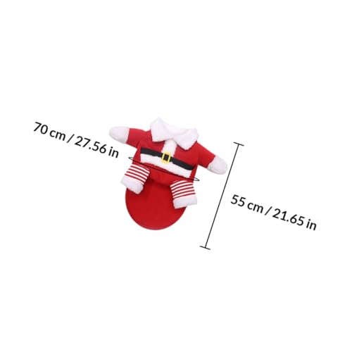 Disfraz Navideño para Perro Talla 5XL Rojo miniatura 2