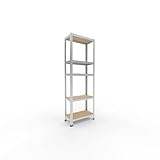 shelfplaza Home 180x60x30 cm Estantería Pesada en galvanizada con 5 baldas y...