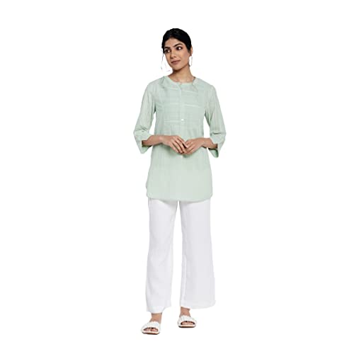 Image of Fabindia Women Dobby Weave Tunic Cotton