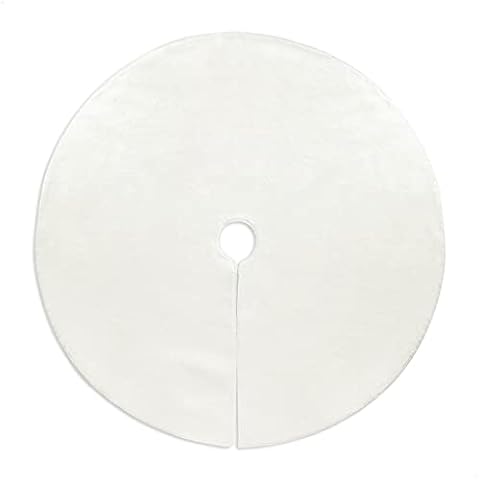 com-four® Cobertor de árbol de Navidad Premium Blanco Cover
