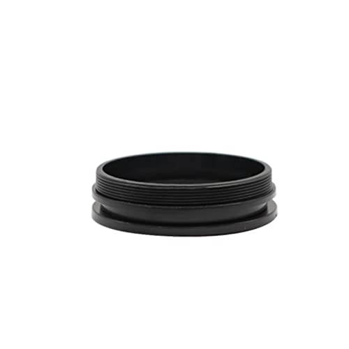 Microscopes Equipment 0.5X 2.0X 0.35X Barlow Auxiliary Objective Glass Lens for Zoom 180X 300X C-Mount Lens Industry Video USB Microscope Camera(1.0X)