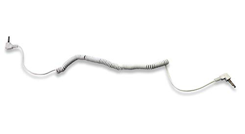 Cable auxiliar de audio Jack 3.5mm blanco miniatura 3