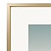 Frametory, 8x10 Metal Picture Frame with Mat for 5x7 Picture & Real Glass, Aluminum Photo Frame Collection (Gold, 1 Pack)