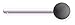 Detent Pin, 1.38 in Ball Knob, 1/4 in, 4 in