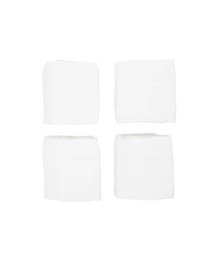 Little Unicorn Cotton Muslin Squares 4 Pack | Nursing, Burping, Feeding, Wiping, Spills | Super Soft and Lightweight Blanket for Baby Boys and Girls | 27.5” x 27.5” | White Set